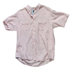 Men's Light Pink Short Sleeve Shirt
